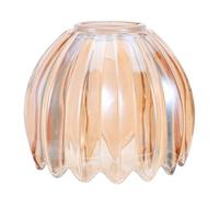 UTHCLO Paralume in Vetro a Forma di Tulipano Piccolo, Coprilampada Ambrato Foro 42 Mm, Paralume di Ricambio per Lampada da Tavolo e Sospensione, Adatto per Ventilatori da Soffitto