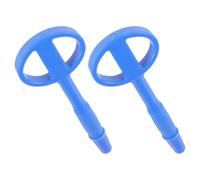 UTHCLO Penna di Sicurezza in Gomma Flessibile Blu Anti-deglutizione da 2 Pezzi per Firma e Colloqui in Carcere, Strumento Portatile Multifunzione per Personale Penitenziario e