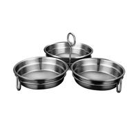 UTHCLO Pentola per Uova in Camicia in Acciaio Inox 304 Set Stampo a Forma di Cuore, Cuociuova Antiaderente per Cottura a Vapore, Utensile Cucina Casa Sicuro e Facile da Pulire