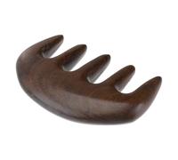 UTHCLO Pettine Massaggiante Funzione di Rilassamento in Legno di Sandalo a Cinque Denti Spessi per Massaggio del Capelluto Mestruale della Circolazione Sanguigna