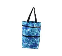 UTHCLO Pieghevole con Ruote Ecologica e Portatile Carrellino Shopping con Ruote Resistenti per Uso Adatta Famiglia e Design e Facile da Trasportare