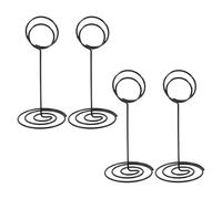 UTHCLO Porta Segnaposto in Metallo da Tavolo 4 Pezzi, Supporto Numeri e Clip per Menù, Porta Biglietti da Visita Base Rotonda per Matrimoni, Ristoranti e Buffet