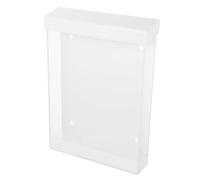 UTHCLO Porta Volantini Organizzazione Efficiente con Coperchio Bianco in Acrilico da Parete e Bordi Lisci per Piccole Imprese e Zone Reception Esposizioni