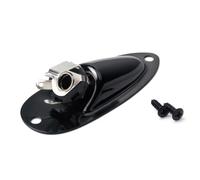 UTHCLO Presa Jack per Chitarra in Acciaio e Rame con Placchetta e Viti per e Basso Ricambio Professionale Nero