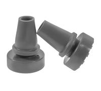 UTHCLO Protezione Punta Stampelle in Gomma 19mm, Set 2 Pezzi Grigio, Accessori Antiscivolo per Bastoni da Trekking e Alpinismo, per Escursionismo e Uso Outdoor