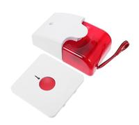 UTHCLO Pulsante di Emergenza Cablato Dc12V Campanello di Chiamata per Bagno Resistente All’Umidità Allarme Sonoro e Luminoso Dispositivo di Assistenza per Disabili e Anziani