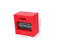 UTHCLO Pulsante Emergenza Antincendio Manuale Resettable per Attivazione Sicura Allarme Compatibile con Sistemi Tradizionali Facile da Usare per Risposta Immediata e Evacuazione Rapida
