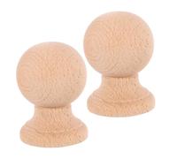 UTHCLO Puntale in Legno Duro Non Finito per Balaustre Scale e Pinnacolo Letto, 2 Pezzi 6x4 Cm, Decorazione Classica Romana per Interni, Installazione Semplice per Mobili e Recinzioni