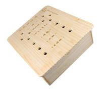 UTHCLO Scatola in Legno Portatile Per Trattamento Con Erbe Coperchio Fibbia Base Piatta Sicura