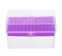 UTHCLO Scatola Porta Pipette da Laboratorio in Plastica Robusta Contenitore Porta Puntali a 96 Pozzetti con Coperchio Trasparente Organizzatore Compatto per Stoccaggio Pipette e