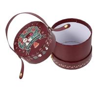 UTHCLO Scatola Regalo di Natale Decorativa Portatile e Resistente in Carta per Piccoli Doni come Mele e Caramelle con Motivo Tema Natalizio che Aggiunge un Tocco Festoso alla Tua Tavola