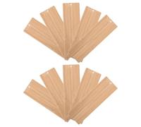 UTHCLO Segnalibri Non Finito Rettangolari in Bambù 10 Bordi Lisci e Resistenti, Creativo e Ornamenti Festivi per Decorazioni