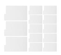 UTHCLO Separatore per Vinile in PVC Bianco 13 Pezzi per Album Fotografici e Classificazione Dischi Vinile, Risparmio Spazio e Uso Versatile in Archivio
