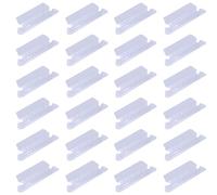 UTHCLO Set 10 Pezzi Fermaglio per Cartellino del Prezzo in Plastica Trasparente Pvc, Porta Etichette e Portafoto Clip Morbida, Adatto per Menù, Segnaposto e Promemoria per Ufficio e