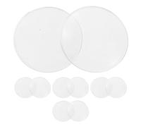 UTHCLO Set 10 Pezzi Lenti D'ingrandimento Biconvesse Rotonde 42mm Diametro x 7,5mm Spessore Lente Ottica Pmma Per Lettura, Ispezione Gioielli e Dimostrazioni Ottiche Bordi Smerigliati Sicuri