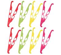 UTHCLO Set 20 Occhiali di Diffrazione 3d Pieghevoli in Cartone Colorati per Feste e Rave, Occhiali Prismatici Luminosi Effetti Visivi Caleidoscopio per Eventi Notturni e Festival