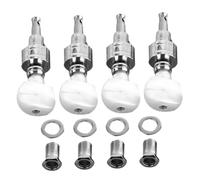 UTHCLO Set 4 Pezzi Meccaniche per Banjo con Ghiere e Boccole Filettate, Accessori per Accordatura Precise e Resistenti, Compatibili la Maggior Parte dei Modelli, Facili da Installare