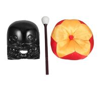 UTHCLO Set 4 Pezzi Strumento Religioso Muyu in Acrilico Cuscino da Meditazione e Mazzuolo, Blocco Tempio per Pratiche Buddiste e Decorazione Tempio