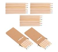 UTHCLO Set 5 Scatole Matite Colorate Mini in Legno 6 Colori, Matite Resistenti All’acqua per Disegni Dettagliati, Forniture Artistiche Portatili per Scuola e Creatività