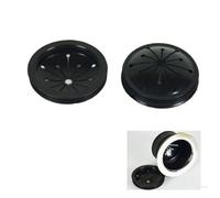UTHCLO Set 6 Paraspruzzi per Lavandino in Abs Nero, Accessori Lavandino Cucina Facili da Installare e Rimovibili per Pulizia, Protezione per Smaltimento Rifiuti