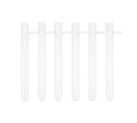 UTHCLO Set 6 Provette Laboratorio in Vetro Trasparente Tubo Laterale, Contenitori per Chimica Resistente alle Alte Temperature, Provetta Supporto Inferiore per Uso Professionale