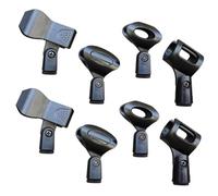 UTHCLO Set 8 Pezzi Clip per Microfono a Molla in Plastica Resistente Supporto per Asta Microfono Regolabile per Uso Interno ed Esterno Clip per Microfoni Wireless e Portatili da Palco