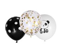 UTHCLO Set da 15 Palloncini per Feste in Lattice Motivo Panda e Paillettes Decorazioni per Compleanni Nastro Incluso Adatti per Sala Camera e Giardino