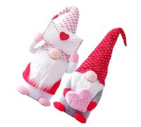 UTHCLO Set da 2 Bambole Decorativa a Forma di Busta, Peluche Romantico per Scrivania, Gnomi senza Volto Dimensione Grande, Accessori Ornamentali per Casa e Festa