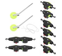 UTHCLO Set di Carrucole Didattiche per Esperimenti di Fisica Pulegge in Plastica Resistenti Kit Scientifico Scolastico Corde e Doppia Puleggia Materiale per L’Aula Stem e Dimostratore