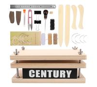 UTHCLO Set per Rilegatura Libri in Legno 22 Pezzi Pressa Manuale e Strumenti per Restauro Kit per Forniture di Legatoria e Progetti Fai da Te Portatile per Riparazione e Creazione di