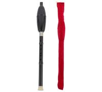 UTHCLO Set Strumento Musicale Bawu Verticale in Resina con Custodia Rossa, Flauto Cinese Portatile per Principianti e Amatori, Suono Morbido per Danza e Ensemble Musicale