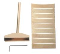 UTHCLO Set Utensili per Pressa Tasti Chitarra 9 Inserti Intercambiabili in Lega Resistente, Adattatore Trave a Trapezio, Strumento di Precisione per Liutai, Compatibile Chitarra Acustica