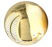 UTHCLO Sfera Decorazione in Inossidabile Specchiata e Oro Resistente Non Deformabile Design Semplice per Giardino e Cucina