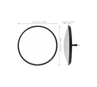 UTHCLO Specchio Convesso Rotondo da 30 CM per Specchio Interattivo Sensoriale da Parete per Aule Prescolari e Asili Nido Arredamento Sicuro e Infrangibile per Attività Ludiche ed