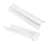 UTHCLO Stampi per Plumcake in Acrilico Trasparente a Forma di U, Set da 2 Pezzi Diametri 7,5 Cm e 8,6 Cm, Supporto per Pezzi di Torta Fatti in Casa, Utensili da Cucina per Dessert