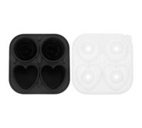 UTHCLO Stampo in Silicone per Cubi di Ghiaccio a Forma di Rosa e Cuore, Facile da Pulire e Leggero, per Preparare Ghiaccio Fai da Te in Cucina