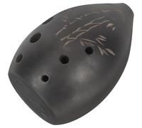 UTHCLO Strumento Musicale a 8 Fori e Comoda da Tenere in Argilla Nera Ocarina Portatile Facile da Imparare per Sviluppare L'interesse Musicale per Ragazzo Ragazza dei Principianti