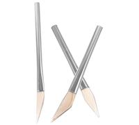 UTHCLO Strumento per Lucidatura Gioielli in Agata Manico in Acciaio Inox, Set 3 Pezzi per Levigatura e Brunitura di Accessori, Utensile Portatile per Artigianato e Creazione di Gioielli