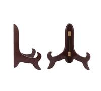 UTHCLO Supporto per Piatti in Legno 2 Pezzi, Cavalletto Espositore Multiuso 5 Pollici per Foto, Ricette e Opere D’Arte, Organizzatore da Cucina Stabile e Decorativo per Bancone e