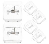 UTHCLO Supporto Trasparente per Tappetini Assorbenti Cuccioli, Set da 6 Porta Tappetino Adesivi per Addestramento Cane Interno, Antiscivolo e Flessibile per Area Igienica Pulita