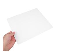 UTHCLO Tappetino Mouse Gaming in Acrilico Antiscivolo Desk Pad Ergonomico con Superficie Liscia e Resistente all Usura per Scrivania Ufficio e Bianco