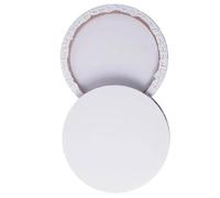 UTHCLO Tela Rotonda per Pittura in Cotone con Telaio in Legno Telaio Spessa Professionale per Olio Acrilico e Tecniche Miste Pannello Stretched Canvas per e DIY