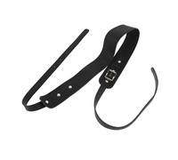 UTHCLO Tracolla Regolabile Design Creativo in Pelle Nera per Tuba e Trombone Comoda e Resistente per Strumenti a Fiato