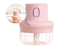UTHCLO Tritatutto Elettrico per Aglio Ricaricabile 100ml Rosa Lame Rinforzate e Motore ad Alta Potenza, Mini Robot da Cucina Multifunzione per Uso Domestico e Preparazione Rapida