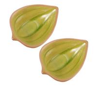 UTHCLO Vassoio per Oli Essenziali in Materiale Vetrificato 2 Pezzi - Piattini Aromatici per Aromaterapia, Conservazione e Diffusione degli Oli, per Spa e Centri Salute