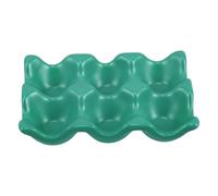 UTHCLO Vassoio per Uova in Ceramica 6 Tazze Resistente e Decorativo Funzione Isolante per Conservazione nel Frigorifero e Uso Domestico in Cucina
