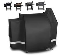 Utheer, copertura per griglia per barbecue Pit Boss in legno, resistente tessuto impermeabile 600D, colore nero, X Large