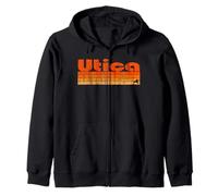 Utica, New York Retro anni '80 Felpa con Cappuccio