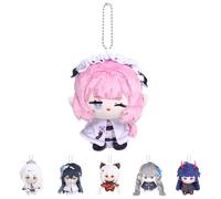UTIEHD Honkai Impact 3° portachiavi in peluche, graziosa bambola da collezione da 10 cm, dimensioni compatte per borse e chiavi per fan (Elysia)