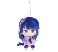 UTIEHD Portachiavi in peluche di Genshin Impact, carine bambole da collezione da 10 cm - Dimensioni compatte per borse e chiavi per i fan (RaidenShogun)